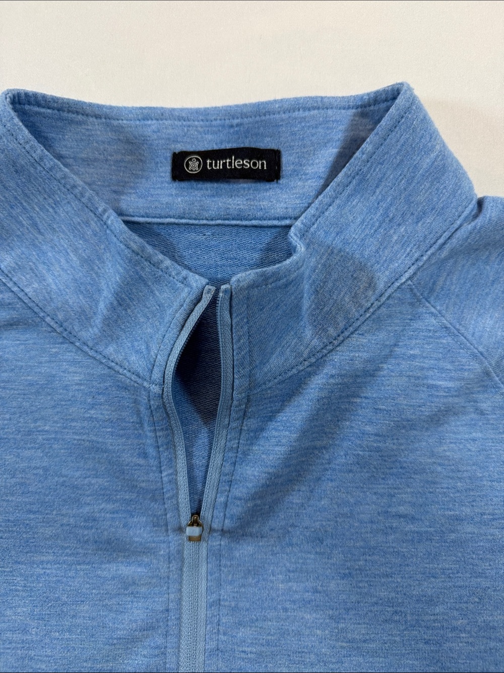 Turtleson Men’s Performance Quarter-Zip Jacket - Light Blue Size-L